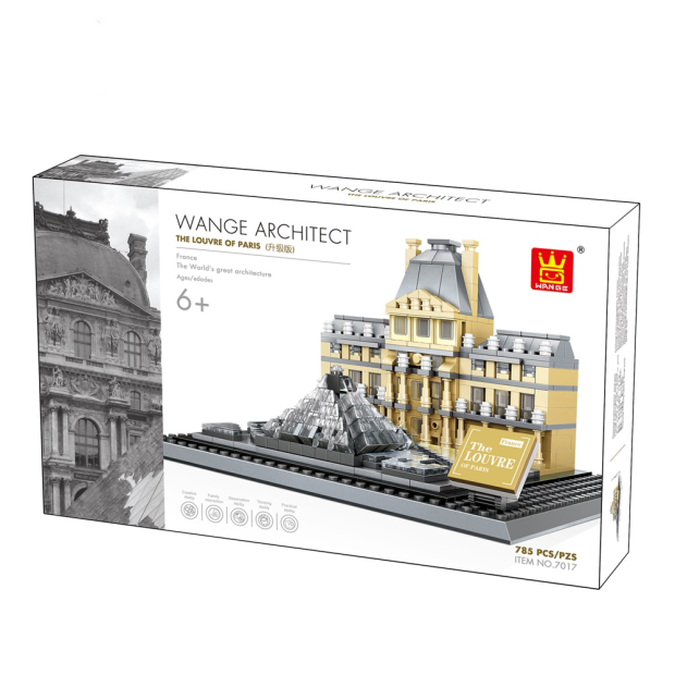 Wange 4213 Architect-Set The Louvre of Paris