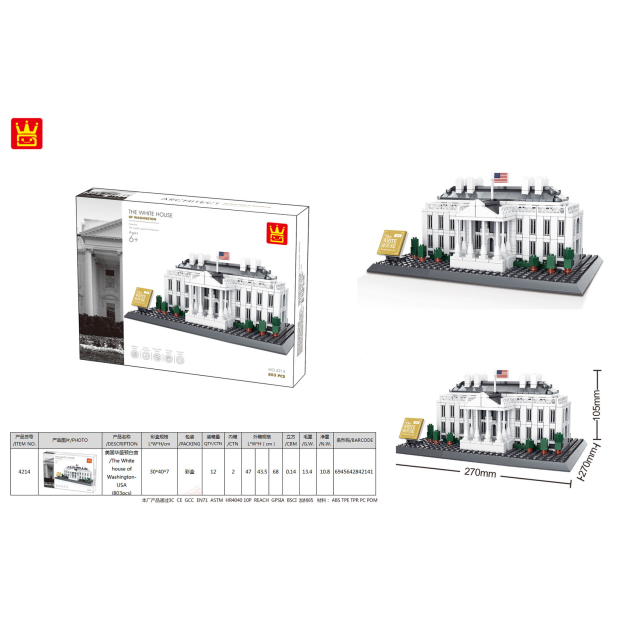 Wange 4214 Architect-Set The White House of Washington