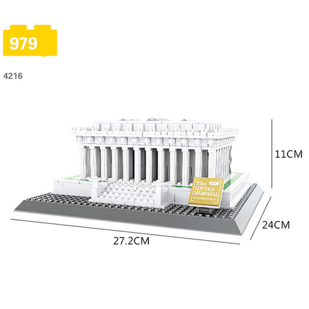 Wange 4216 Architect-Set Lincoln Memorial of Washington D.C.