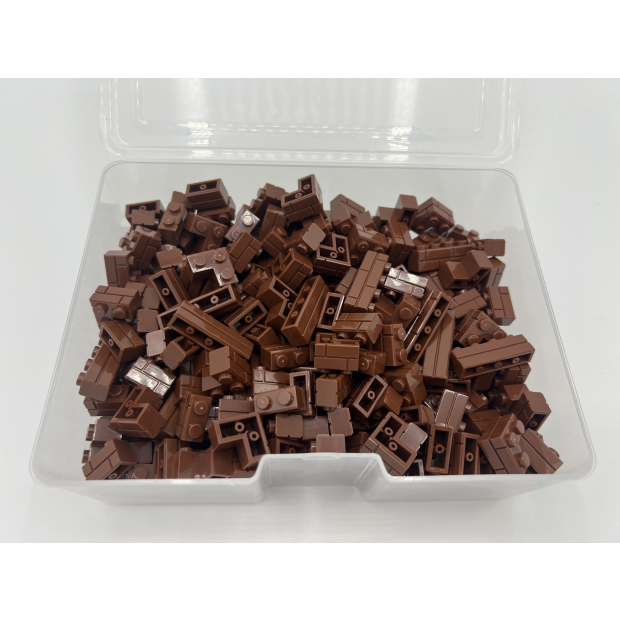 Konvolut Masonry Bricks 2x1 4x1 2x2 Edge in Brown - Mauersteine Braun