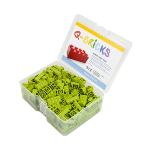 Q-Bricks 300 Teile Box Specialfarben Unicolor 17 verschiedene Farben