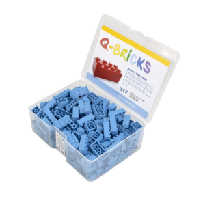 Q-Bricks 300 Teile Box Specialfarben Unicolor 17 verschiedene Farben