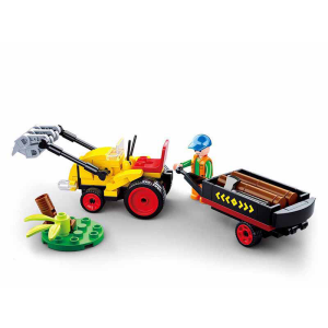 Sluban M38-B0777 Town Farm Traktor mit Baumstammgreifer