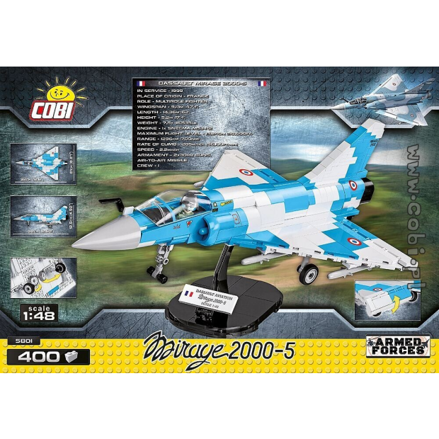 Cobi 5801 Kampfflugzeug Dassault Mirage 2000-5 (Armed Forces - Planes)