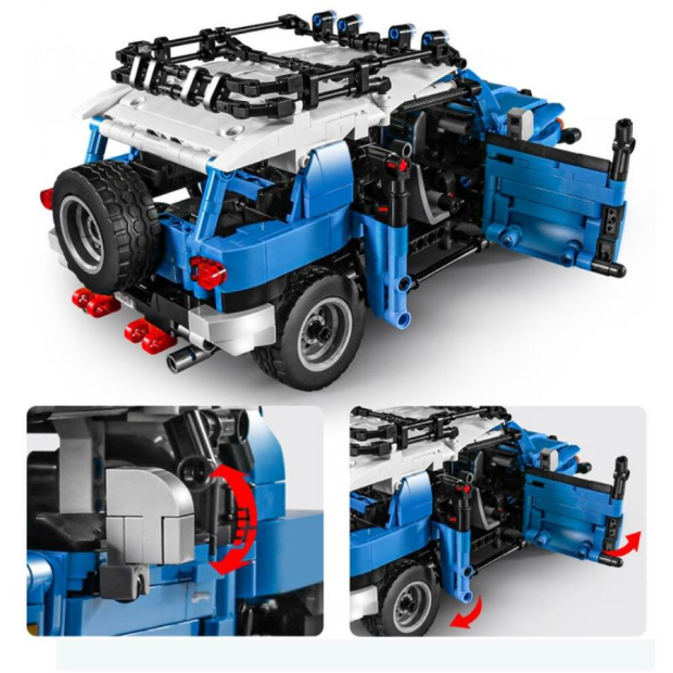 Sembo 8500 Blauer Geländewagen mit Pull Back-Funktion