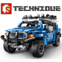 Sembo 8500 Blauer Geländewagen mit Pull Back-Funktion