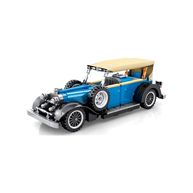 Sembo 8400 Blauer Oldtimer mit Pull Back-Funktion