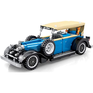 Sembo 8400 Blauer Oldtimer mit Pull Back-Funktion