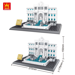 Wange 4212 Architect-Set Fontana di Trevi of Roma / Trevi-Brunnen Rom