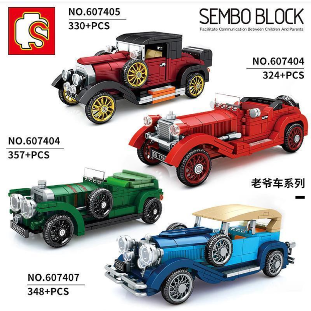 Sembo 607406 Classic Car Oldtimer grün