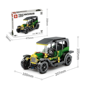 Sembo 8201 Classic Car Oldtimer grün Pull back