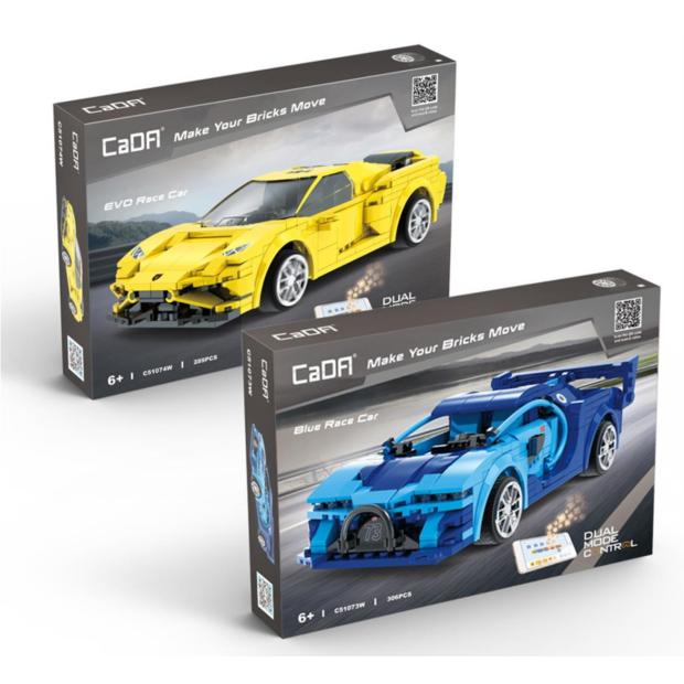 CaDa C51074W Yellow Race Car