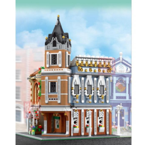 Mould King 16026 Tea Restaurant Altstadt Gebäude  mit LED Beleuchtungsanlage