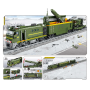 Kazi KY98252 Military missile carrier Train mit Waggon und Schienenkreis