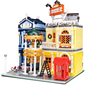 Mould King 16031 Barber Shop - Friseursalon mit Beleuchtung