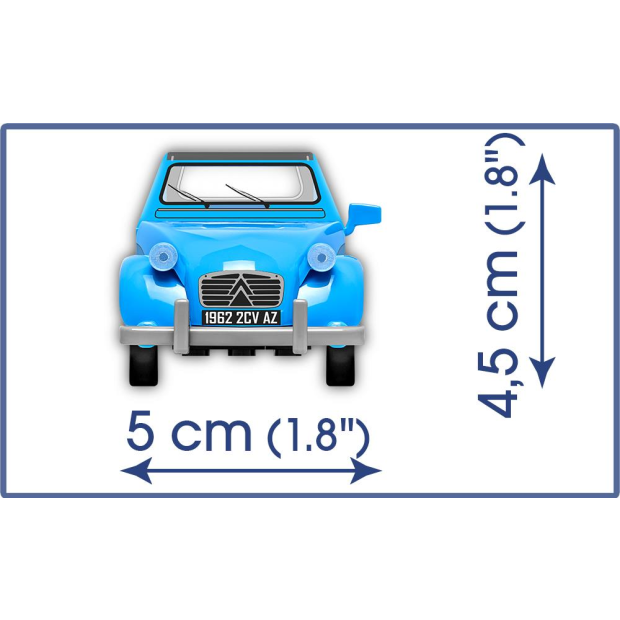 Cobi 24511 Citroen 2CV Type AZ 1962 hellblau (Youngtimer Collection)