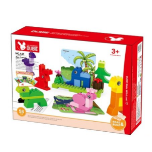 Dubie 441 Baustein-Set Zoo Tiere große Klemmbausteine