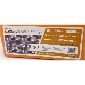 Kazi Candy Bricks-Box mit 400 Plates in Grau - Lila -...