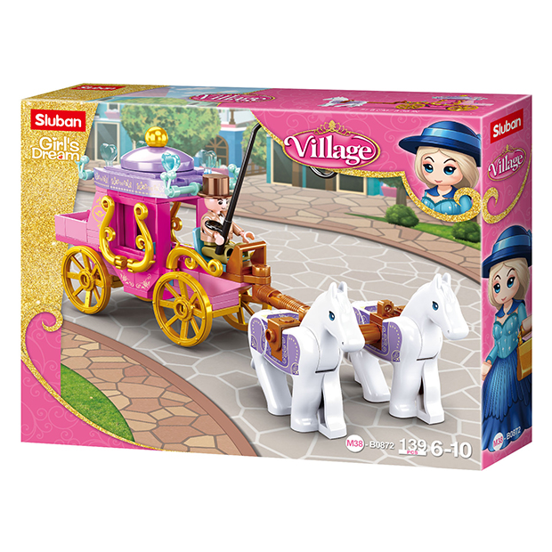 Sluban M38-B0872 Kutsche mit 2 Pferden