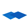 Q-Bricks Stackable Baseplate ca.16x16cm 20x20 Noppen 4er Pack Blau