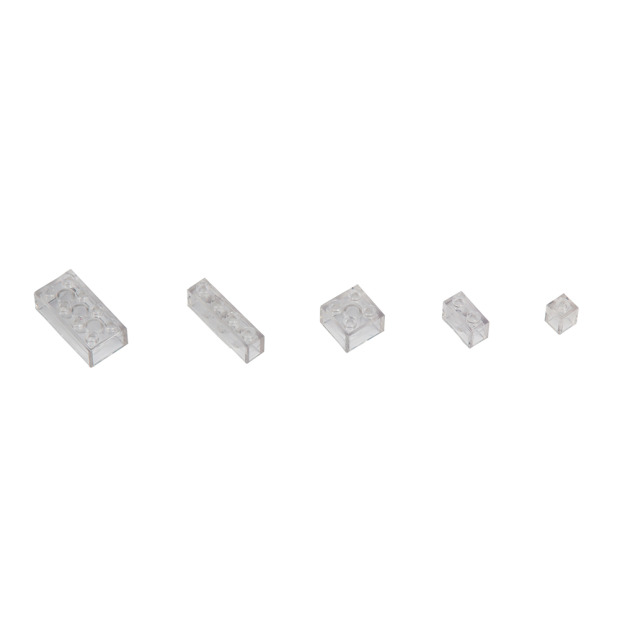 Q-Bricks 300 Teile Box Unicolor / Transparent Clear (920)