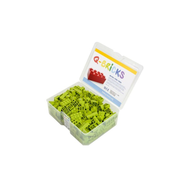 Q-Bricks 300 Teile Box Unicolor / Grasgrün (101)