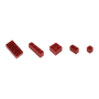 Q-Bricks 300 Teile Box Unicolor / Braun-Rot (852)