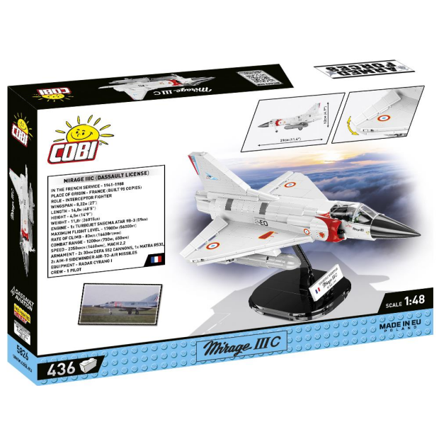 Cobi 5826 Armed Forces Mirage IIIC Movie