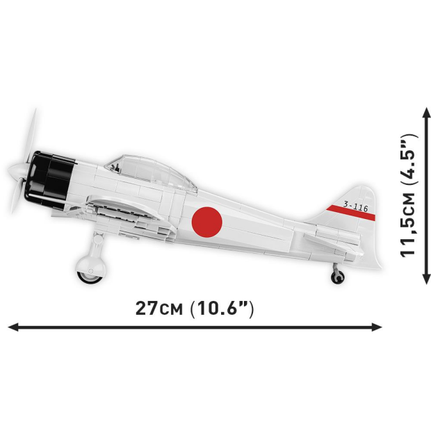 Cobi 5729 Mitsubishi A6M2 "Zero-Sen"