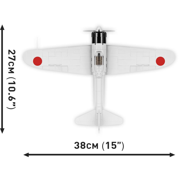 Cobi 5729 Mitsubishi A6M2 "Zero-Sen"