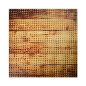 Open Bricks 2 bedruckte Baseplates: Holz-Boden
