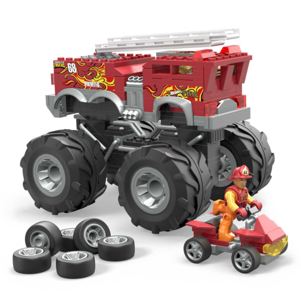 MEGA Hot Wheels HW 5-Alarm Feuerwehrfahrzeug