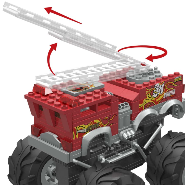 MEGA Hot Wheels HW 5-Alarm Feuerwehrfahrzeug