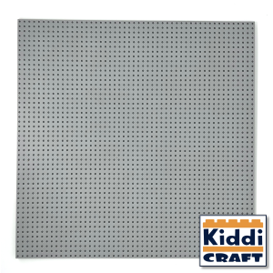 Kiddicraft Baseplate 50 x 50 Noppen (40 x 40cm) Hellgrau