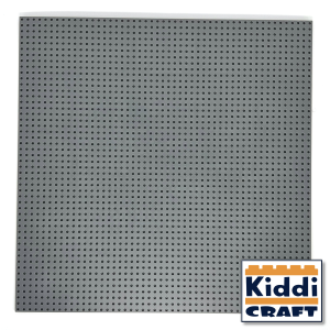 Kiddicraft Baseplate 50 x 50 Noppen (40 x 40cm) Dunkelgrau