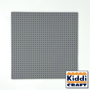 Kiddicraft Baseplate 32 x 32 Noppen (25,5 x 25,5cm) Hellgrau
