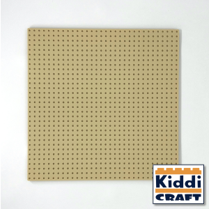 Kiddicraft Baseplate 32 x 32 Noppen (25,5 x 25,5cm) Tan