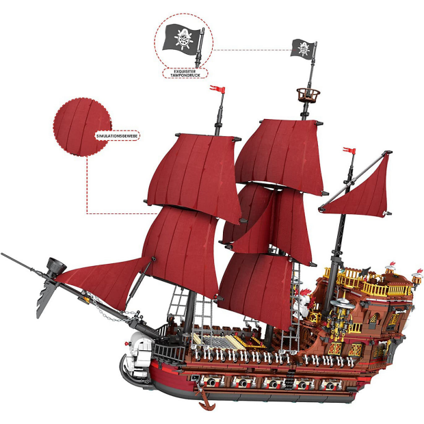 Reobrix 66010 Piratenschiff Dreimaster "Pirate Revenge"