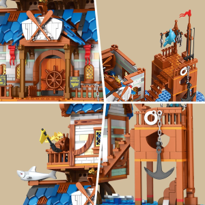 Reobrix 66007 Mittelalterlicher Angelladen / Bootshaus