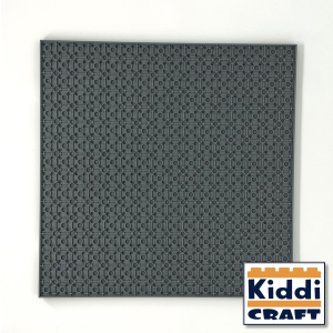 Kiddicraft Stackable Baseplate 32 x 32 Noppen (25,5 x 25,5cm) Dunkelgrau