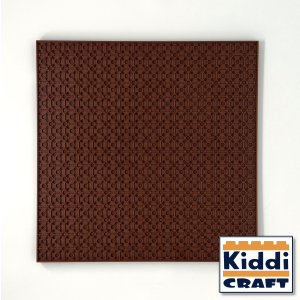 Kiddicraft Stackable Baseplate 32 x 32 Noppen (25,5 x 25,5cm) Braun