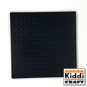 Kiddicraft Stackable Baseplate 32 x 32 Noppen (25,5 x 25,5cm) Schwarz