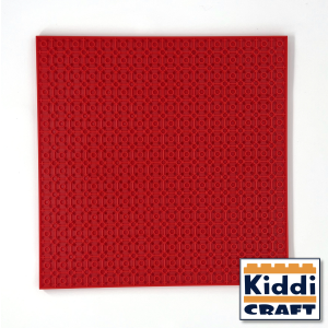 Kiddicraft Stackable Baseplate 32 x 32 Noppen (25,5 x 25,5cm) Rot