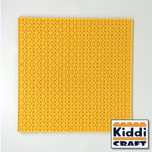 Kiddicraft Stackable Baseplate 32 x 32 Noppen (25,5 x 25,5cm) Gelb