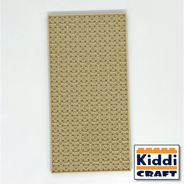 Kiddicraft Stackable Baseplate 16 x 32 Noppen (12,7 x 25,5cm) Tan