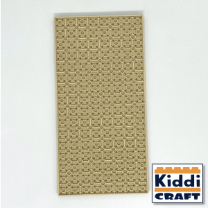 Kiddicraft Stackable Baseplate 16 x 32 Noppen (12,7 x 25,5cm) Tan