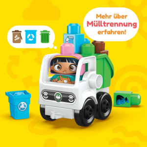 Mega Bloks große Steine: Green Town Sort & Recycle Squad
