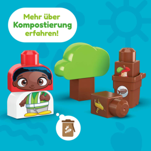 Mega Bloks große Steine: Green Town Sort & Recycle Squad