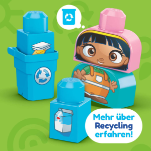 Mega Bloks große Steine: Green Town Sort & Recycle Squad