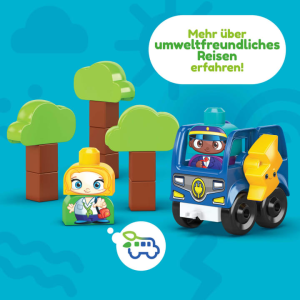 Mega Bloks große Steine: Green Town Charge & Go Bus